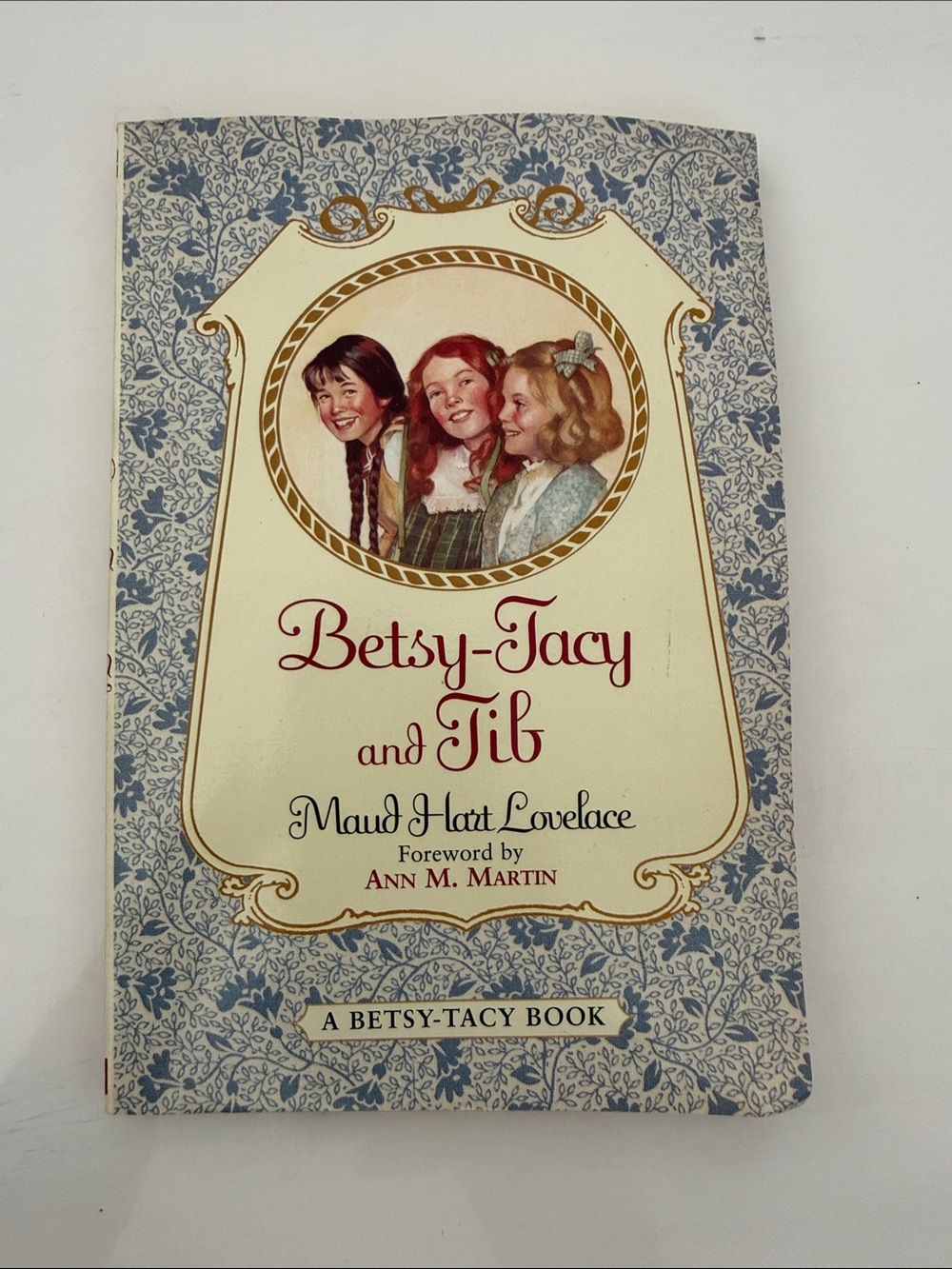 Betsy-Tacy and Tib Vintage Book – Cream & Blue Floral Cover